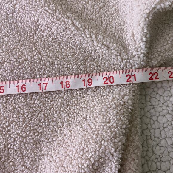 Fabletics Sherpa Beige Half Zip Pull Over XS - Picture 9 of 14